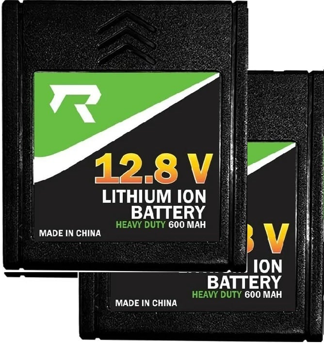 2 x New Bright 12.8 Volts / 600 MAH Lithium-ION Battery