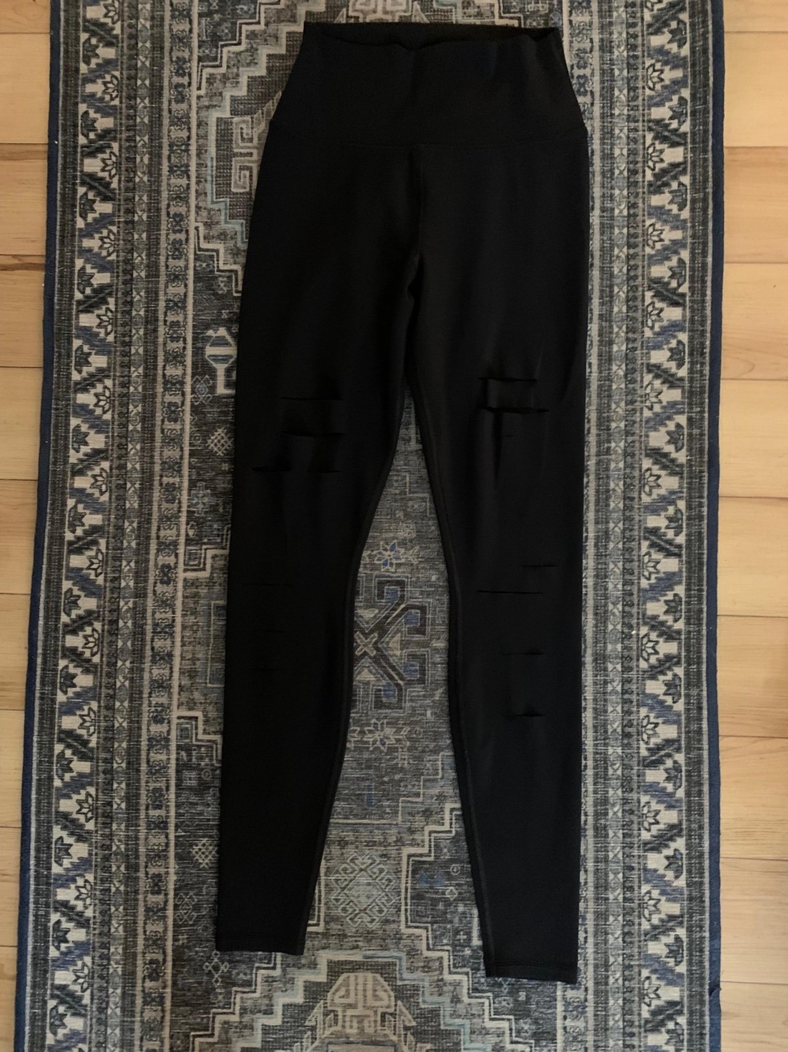 Alo high waist ripped warrior leggings