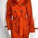 Burberry London Buckingham Women`s Trench Coat Jacket Size 4 1295 Manilla