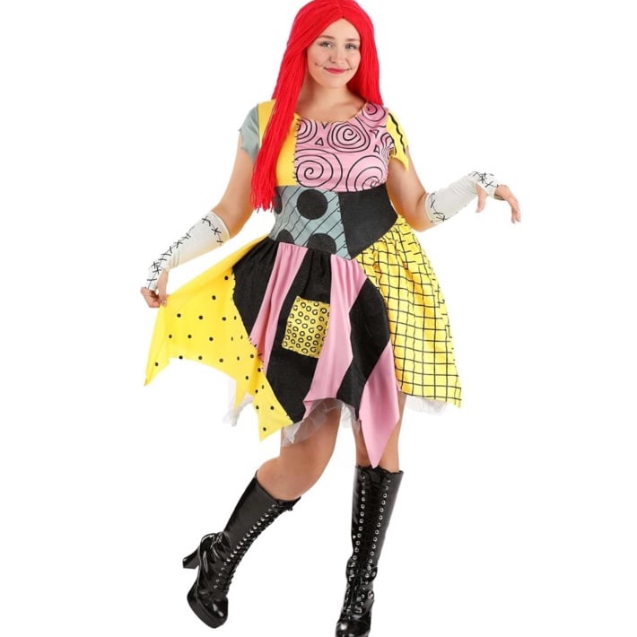Sally Fab Costume, Official Disney The Nightmare Before Christmas Adult Costumes