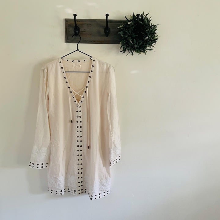 Tularosa Ivory Serendipity Lace Up Dress S