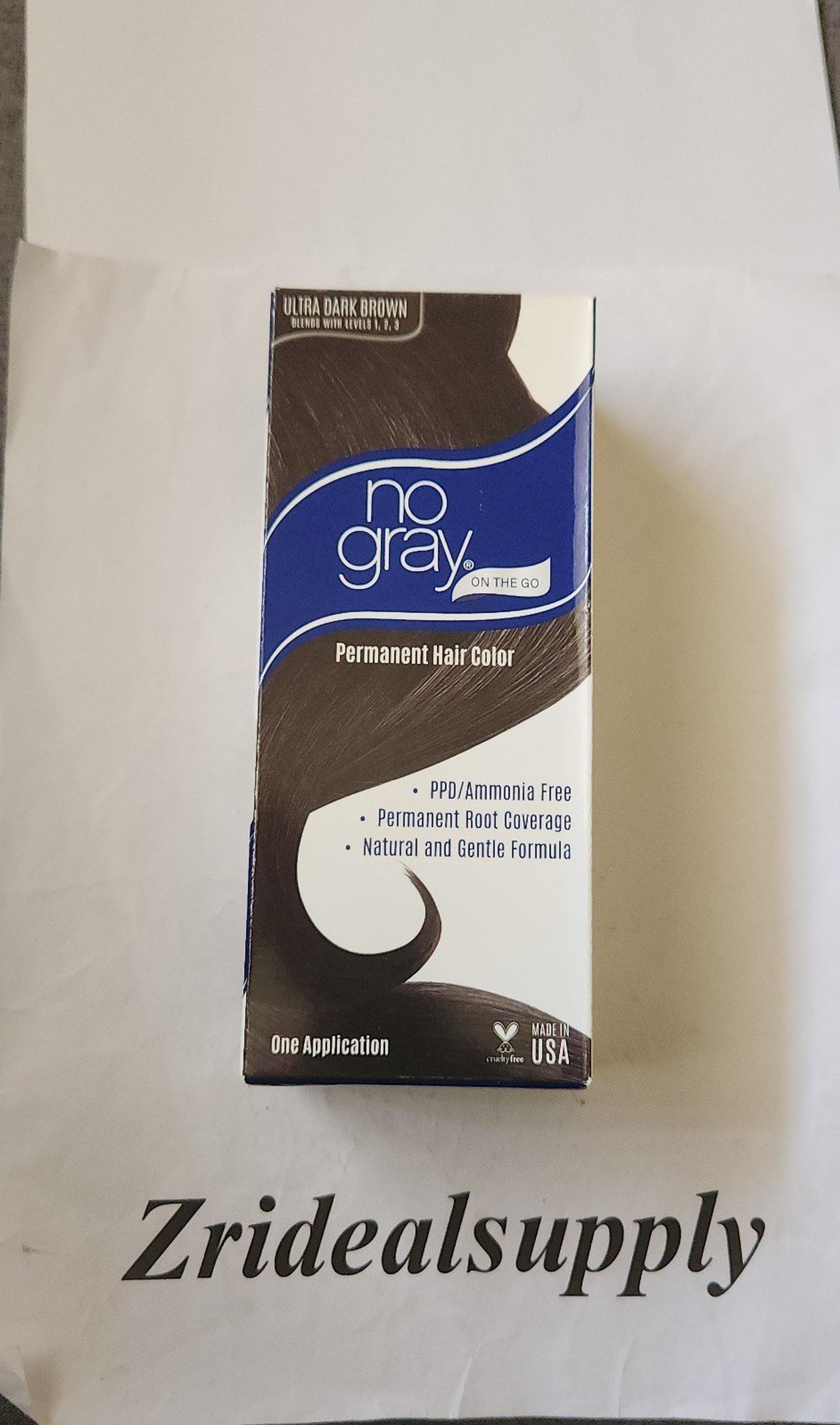No Gray On The Go Permanent Hair Color 1 Application Ultra dark brown