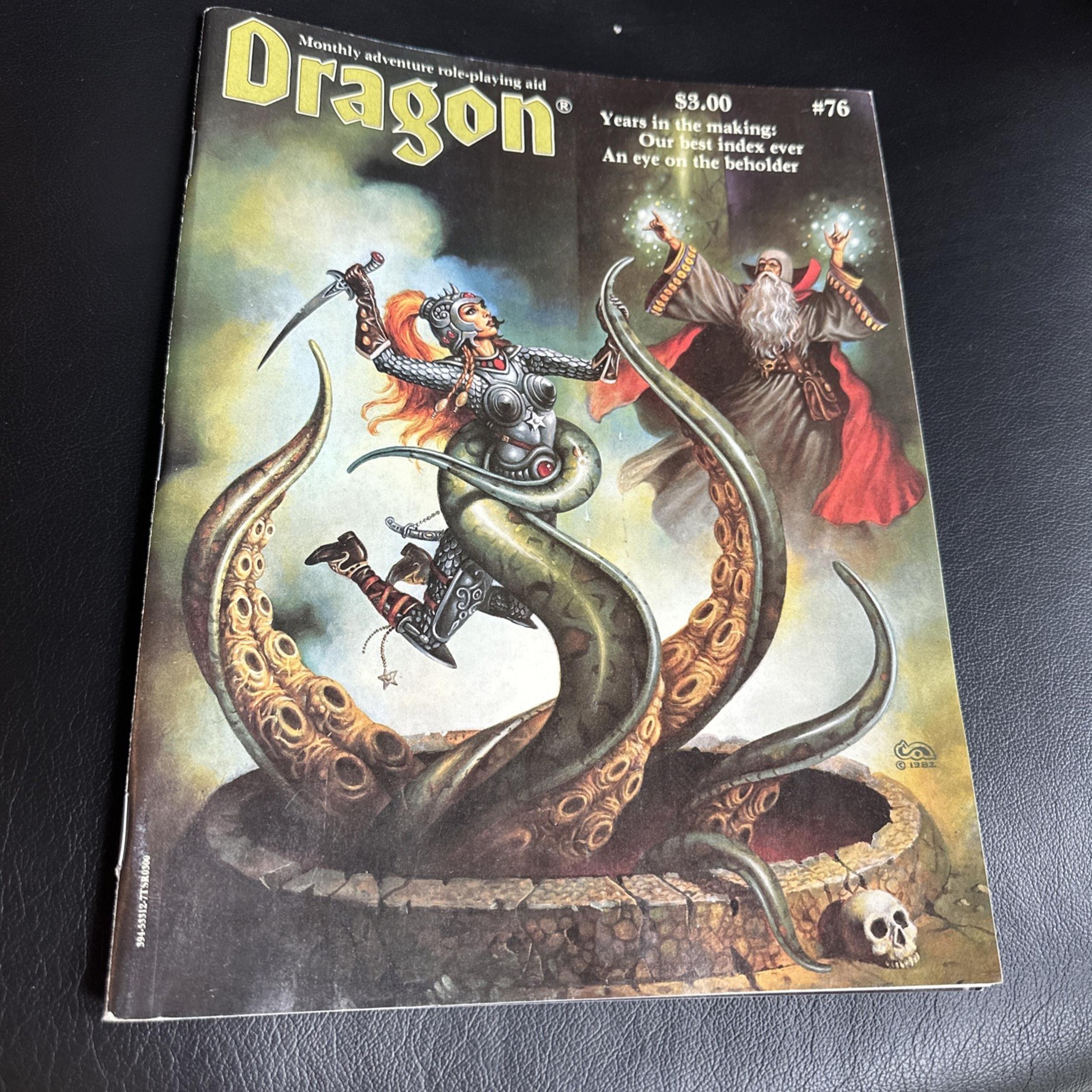 TSR Dragon Magazine Issue #76 August 1983 Dungeons & Dragons