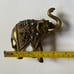 Unusual Filigree Jeweled Bronze Elephant Statue Figurine