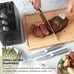 KitchenAid Gourmet Knife Block Set w/ Built-in Sharpener, Textured SS - 15 piece