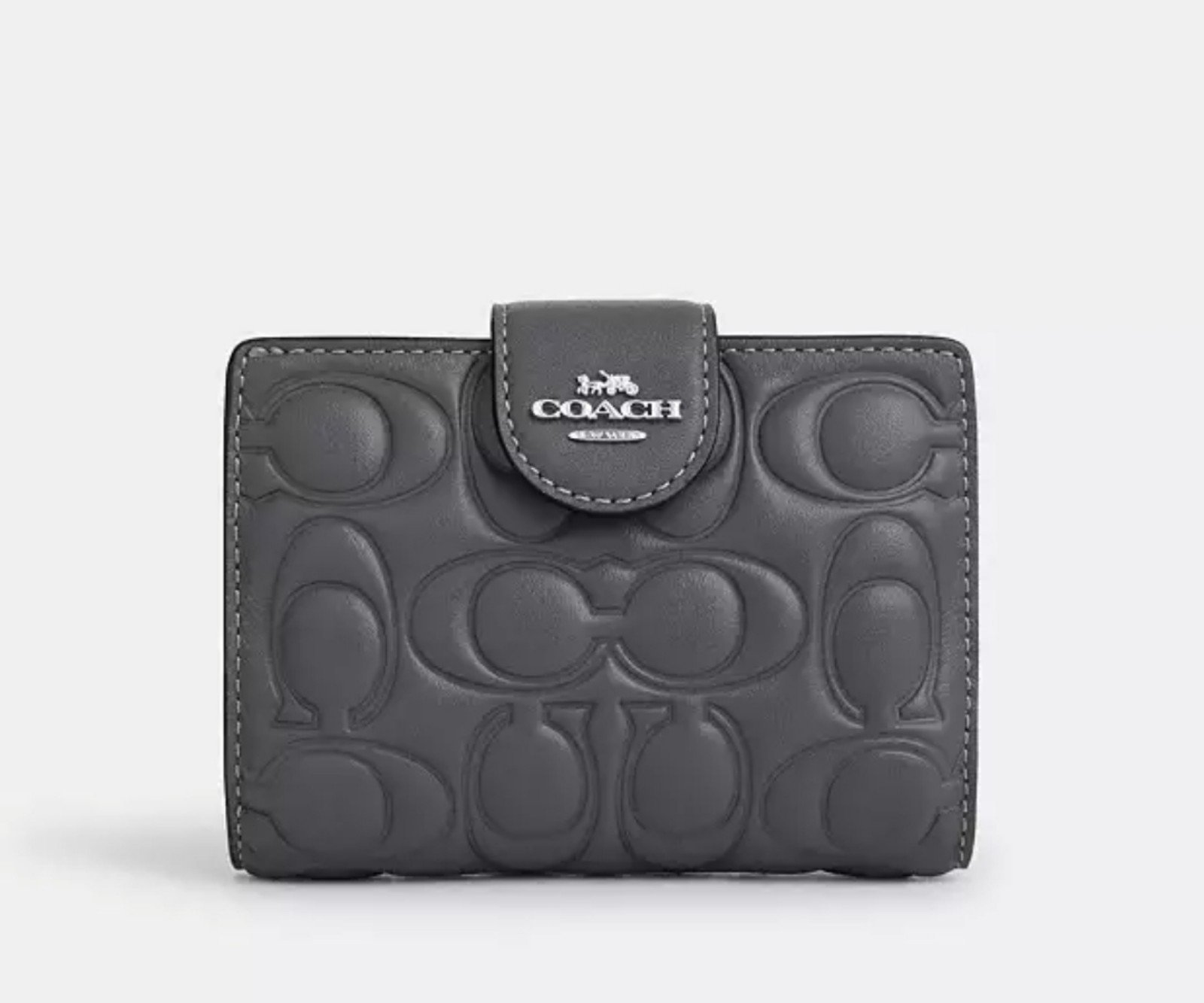 Coach Medium Corner Zip Wallet In Signature Leather