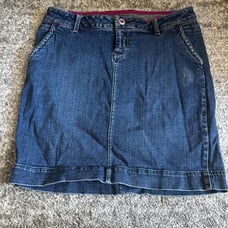 Blue asphalt jean skirt size 9