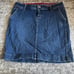 Blue asphalt jean skirt size 9