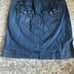 Blue asphalt jean skirt size 9
