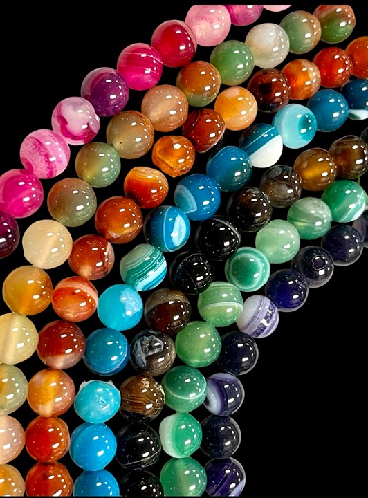 7 Strands Lot of Natural Gemstone Beads Strands 16 Long