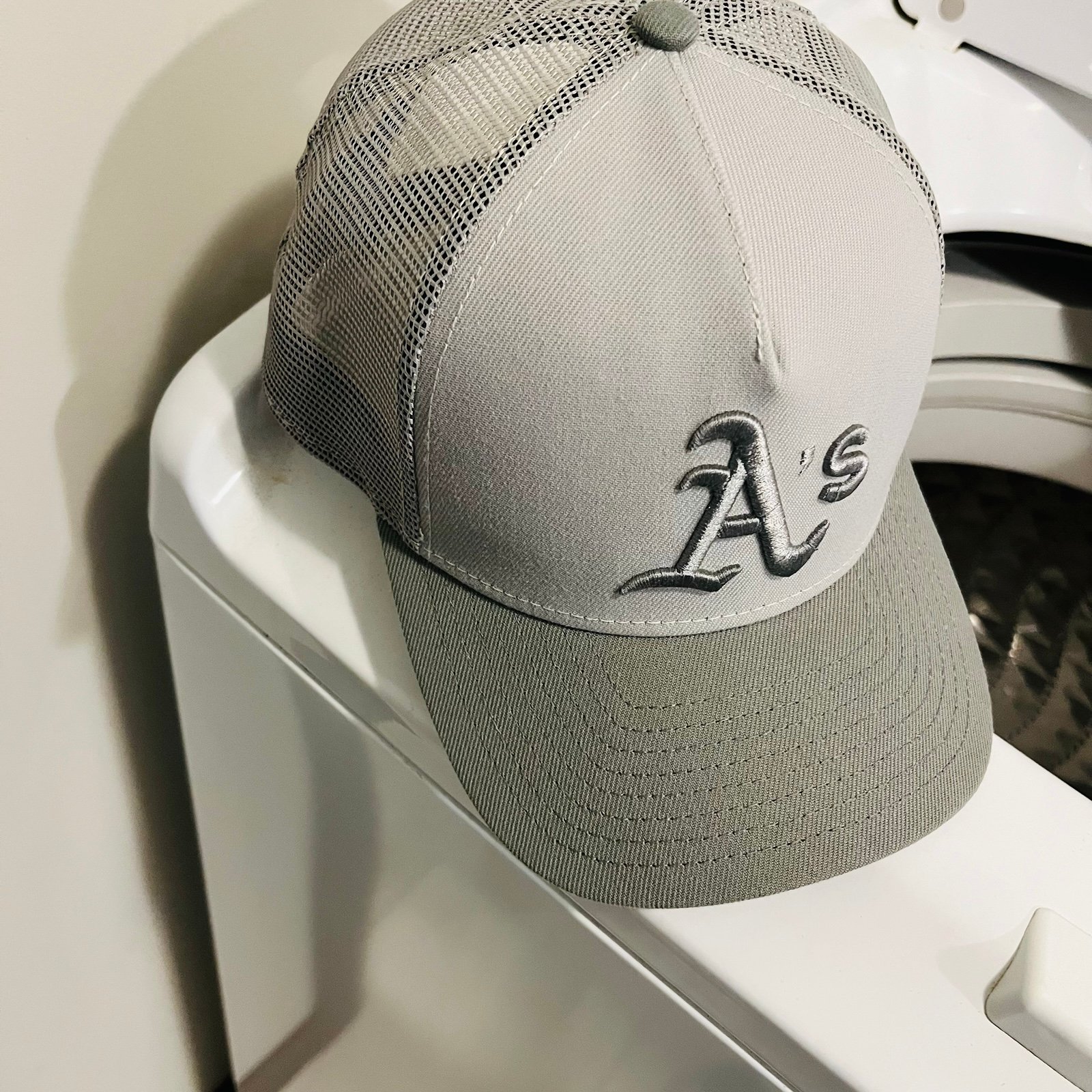Athletics New Era Color Pack A-Frame 9FORTY Trucker Adjustable Hat - Gray