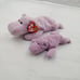 1993 TY Beanie Babies ''Happy'' The Hippo Tags Errors (& McDonald's Happy) Lot