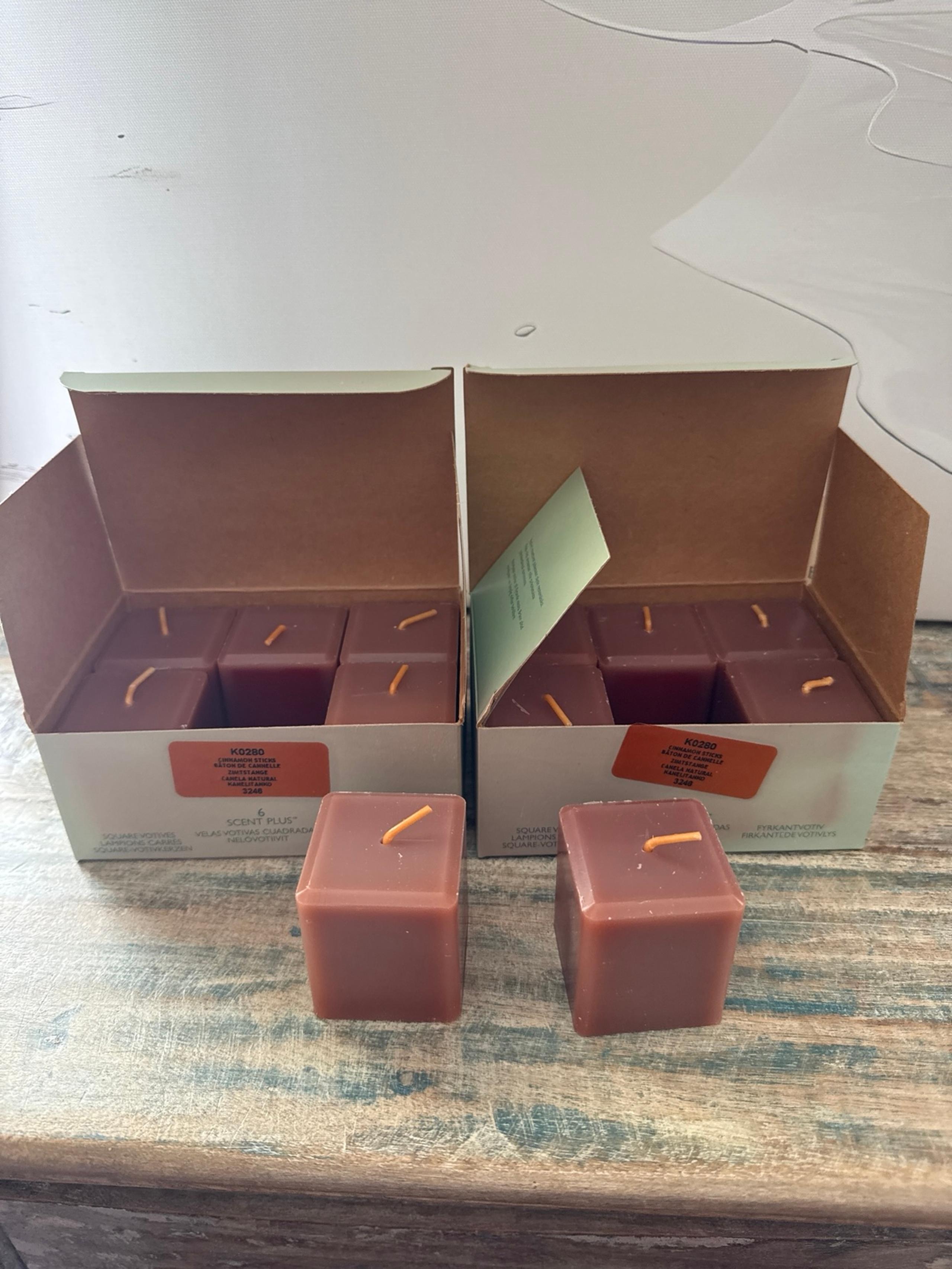 Partylite Candle Scent Plus Cinnamon Sticks NIB*************** 2-BOXES
