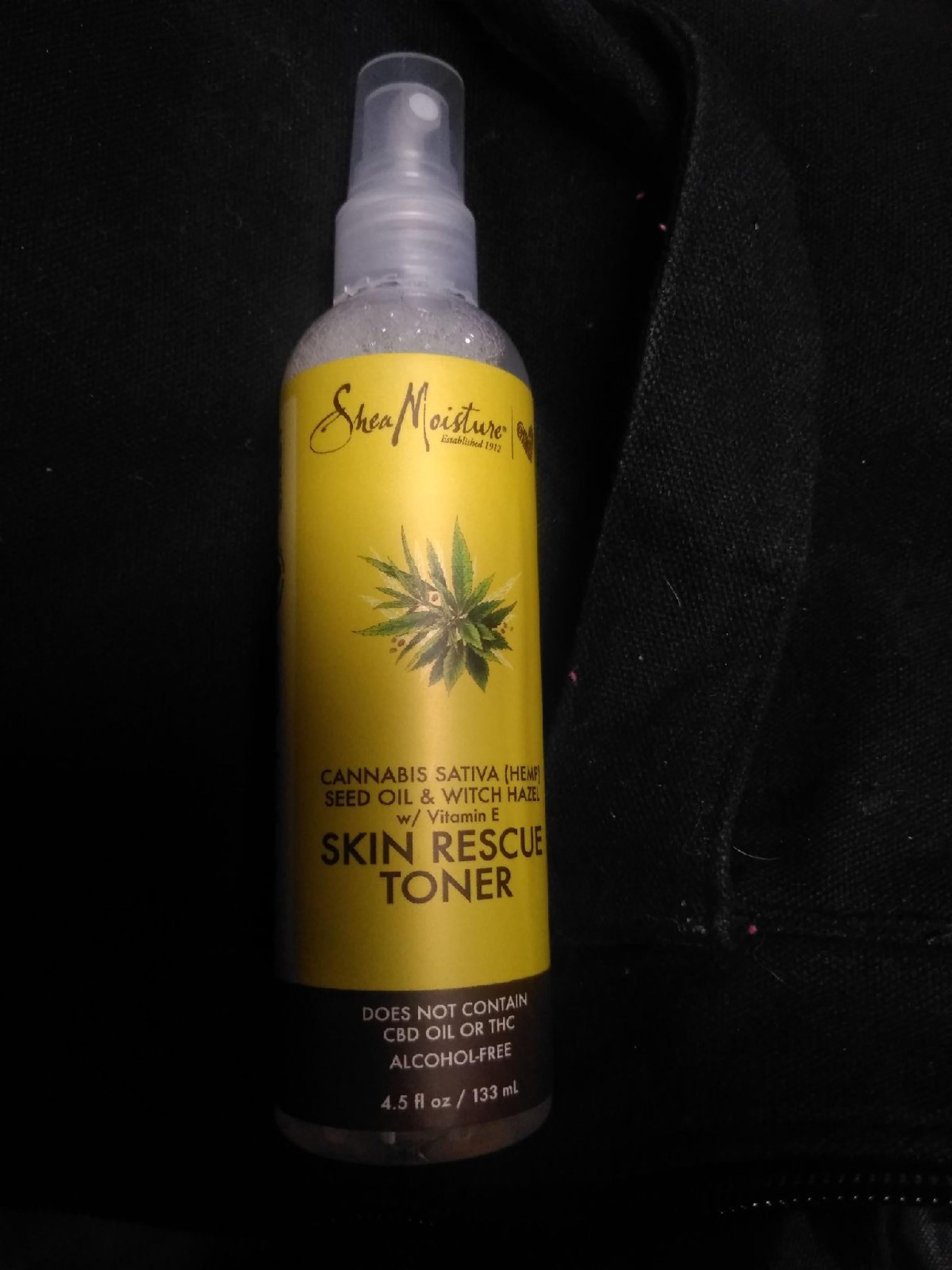 shea moisture skin rescue toner cannabis