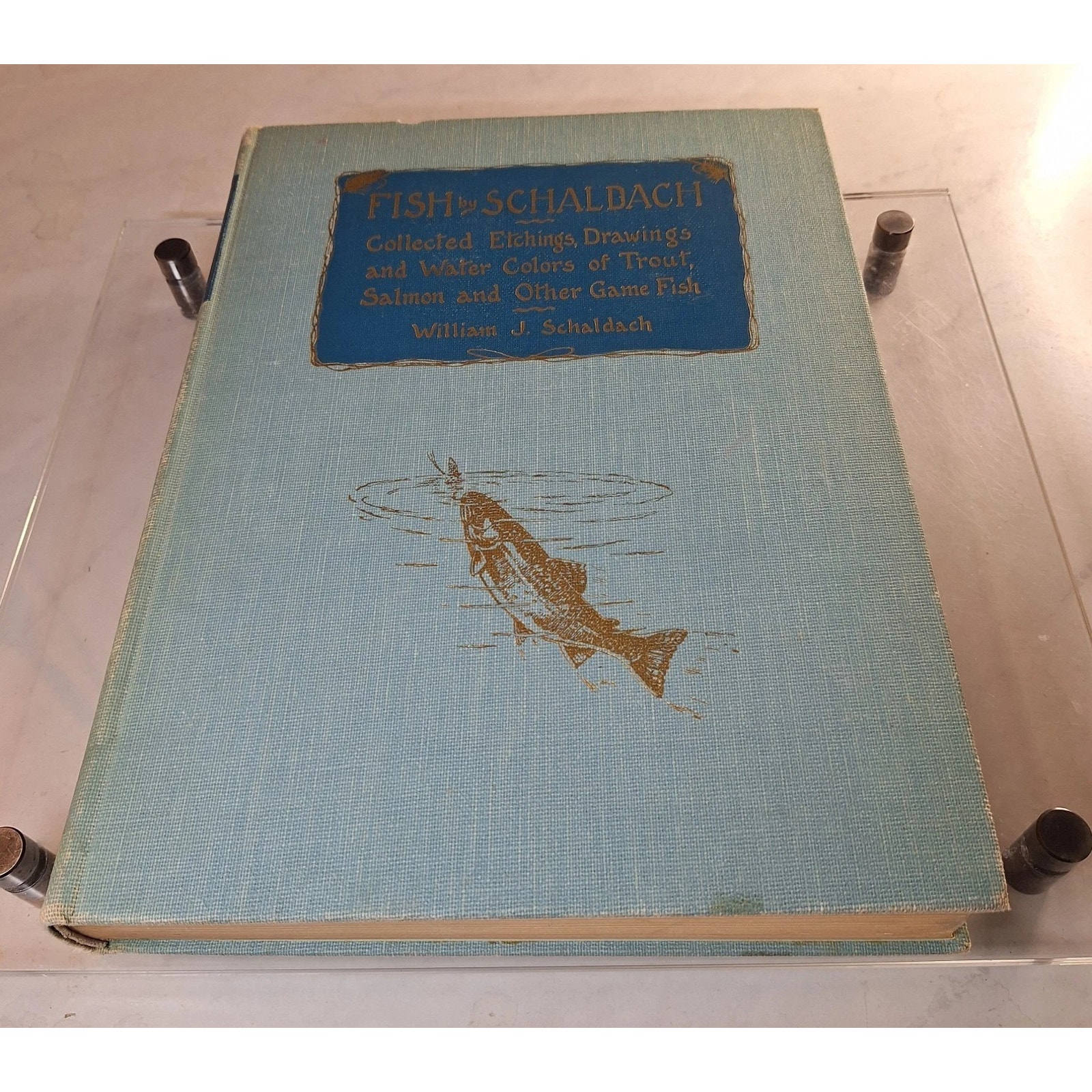 Fish By Schaldach: Collected Etchings, Drawings and Water Colors of Trout, Sal..