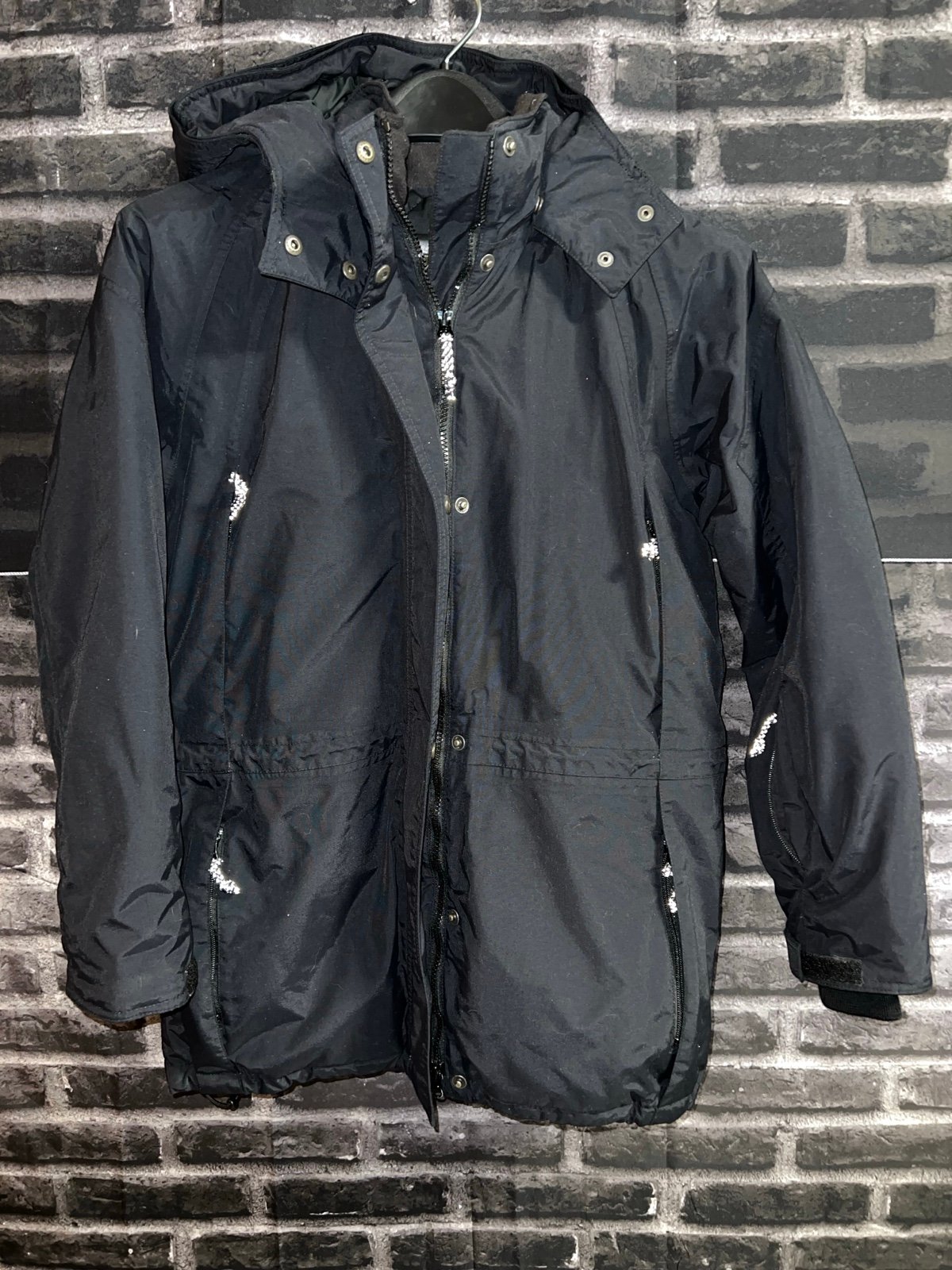 Eddie Bauer Goose Down Black Parka Puffer Jacket Women’s Med