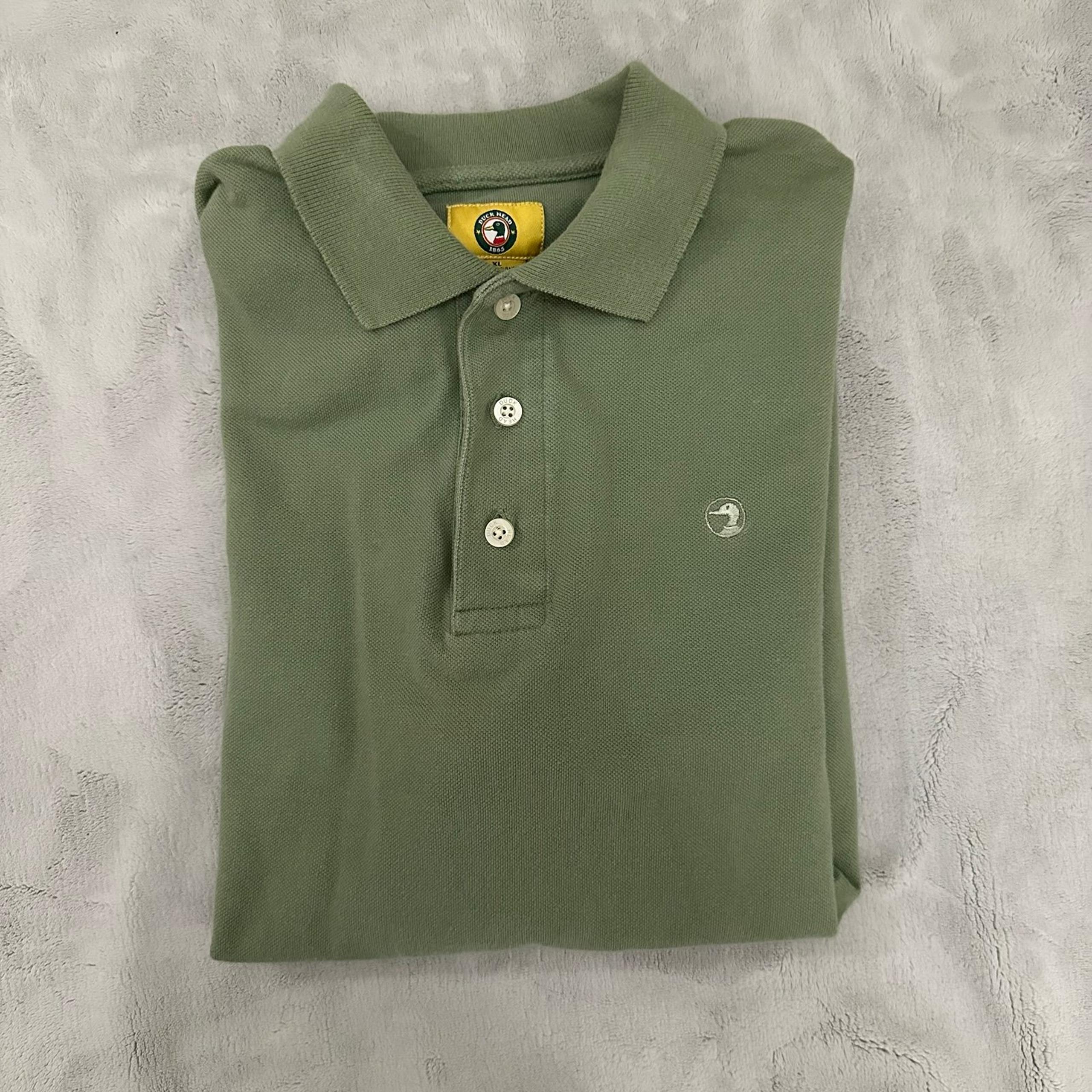Vintage Duck Head Olive Green Polo 100% cotton