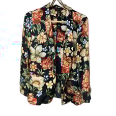 ZARA Blazer Jacket Floral Print Size Large