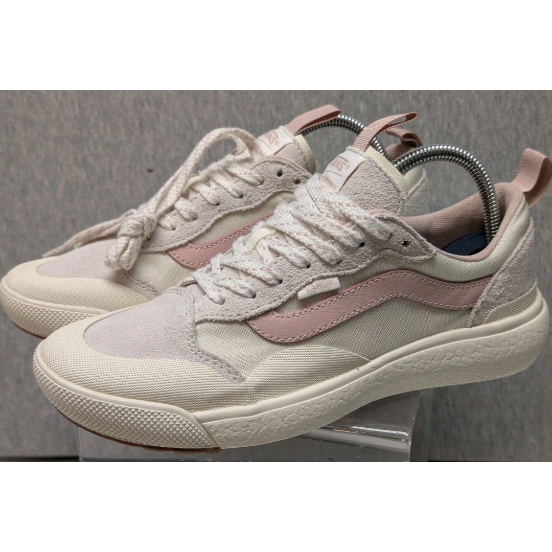 Vans Womens UltraRange Exo Bone White Pink Skate Shoes Sneakers Size 9 US