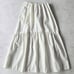 Demi-Luxe BEAMS 24SS Gather Skirt Flare White Long