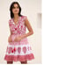 By Anthropologie Celina Moon Swing Mini Dress size XS red floral new nwt