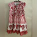 By Anthropologie Celina Moon Swing Mini Dress size XS red floral new nwt