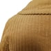 Y2K CORDUROY Pea Coat Sz S TAN Jacket BELL SLEEVES Glam Boho Fairy Work Vintage