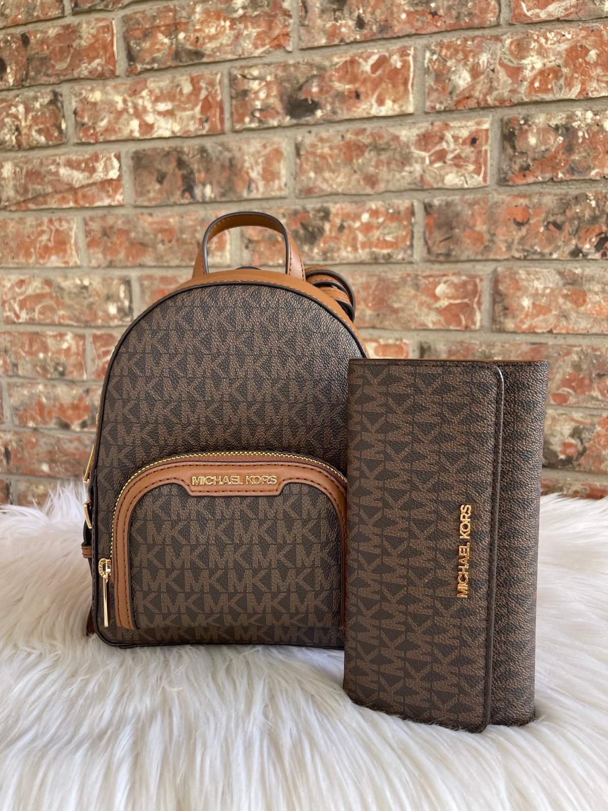 NWT Michael Kors backpack and wallet