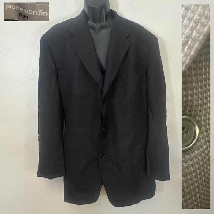 Pierre Cardin Custom Blazer ~49R no size tag Gently worn Wool blend textured