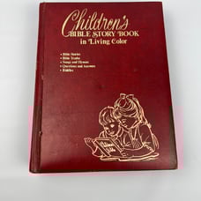 Children's Bible Story Book in Living Color Crusade Bible Publishers Easter Red
