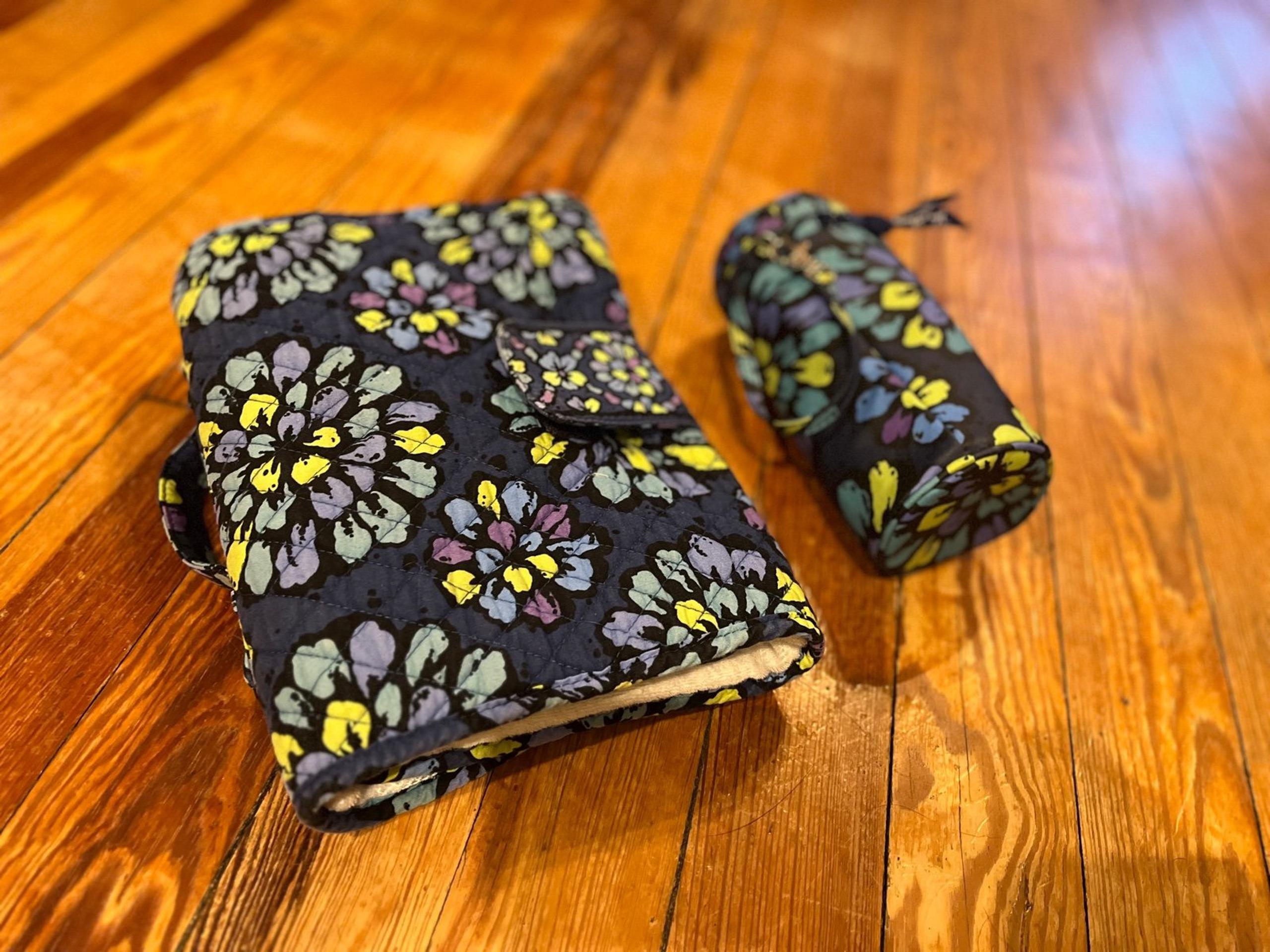 Vera Bradley diaper pad and bottle caddy