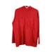J Jill Women's Red Cashmere Mock Neck Long Sleeve Pullover Knit Sweater Size L
