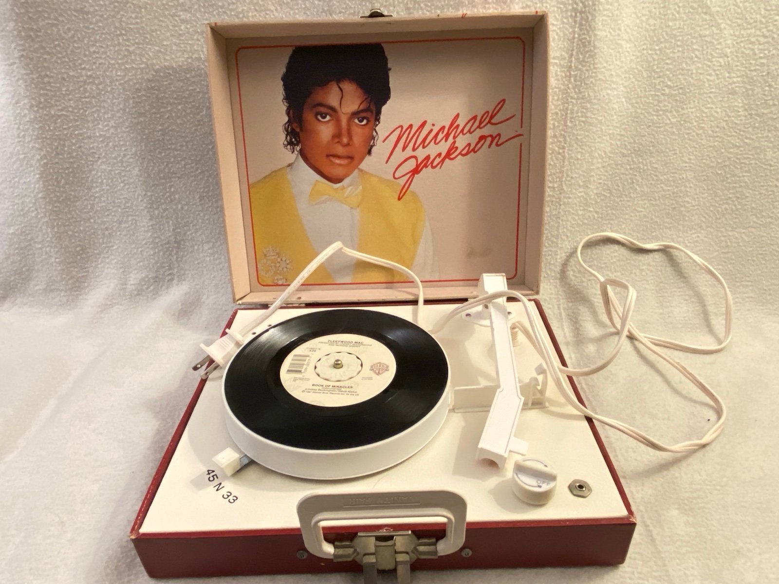 Vintage Michael Jackson record player WORKS