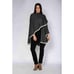 Alchemy Story One Size Fits Most Charcoal Gray Cashmere Cape Poncho Cozy Wrap
