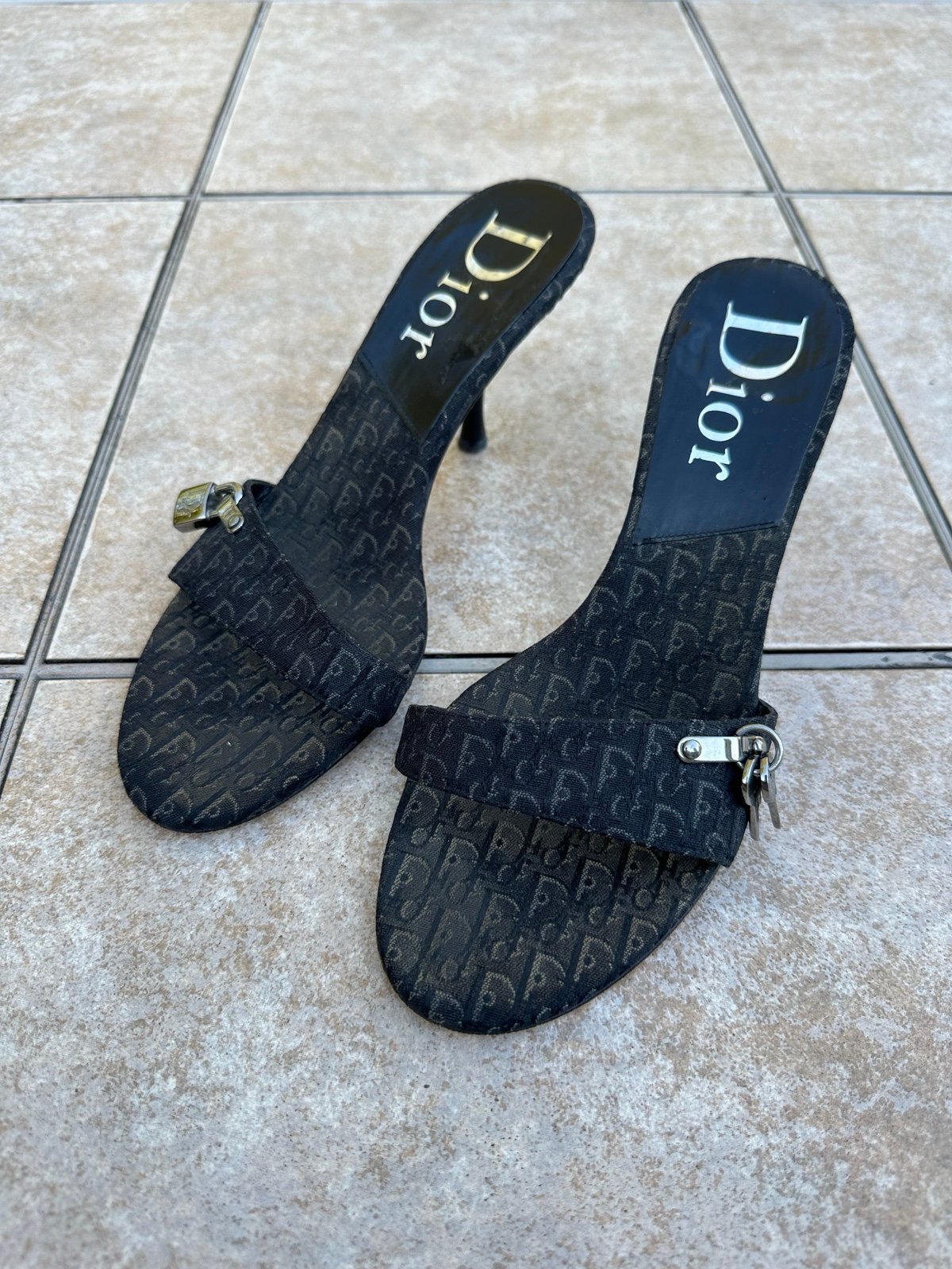 Vintage Dior Lock & Key Heels