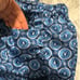Vintage Playboy Bunny Logo Silky Lounge Blue Satin Pajama Pants Size XL