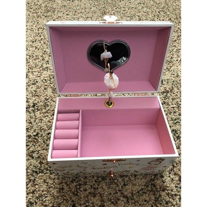 Ballerina Music Jewelry Box with Matching Necklace and Bracelet