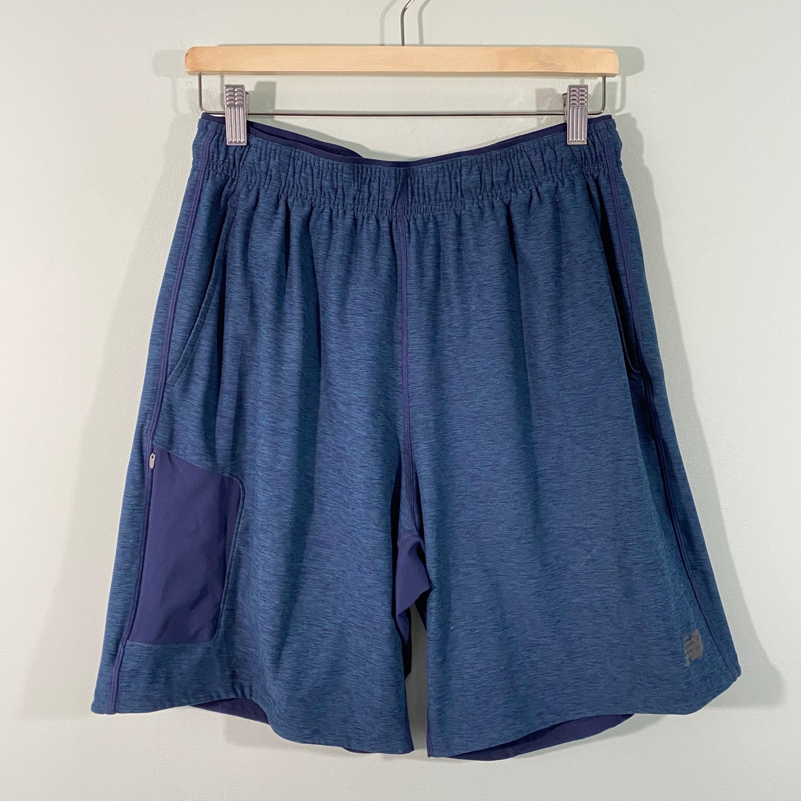New Balance Men's Blue Two Toned NB Dry Athletic Shorts Size M