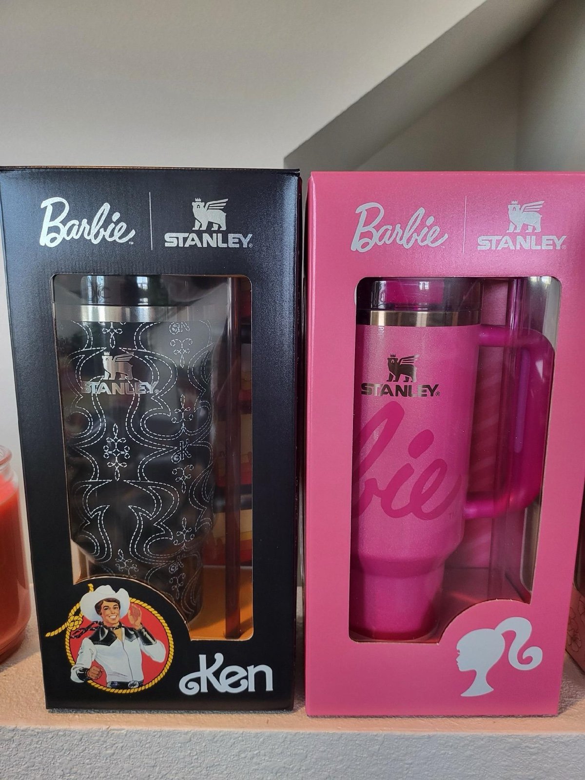 Stanley Barbie icon and Ken cups