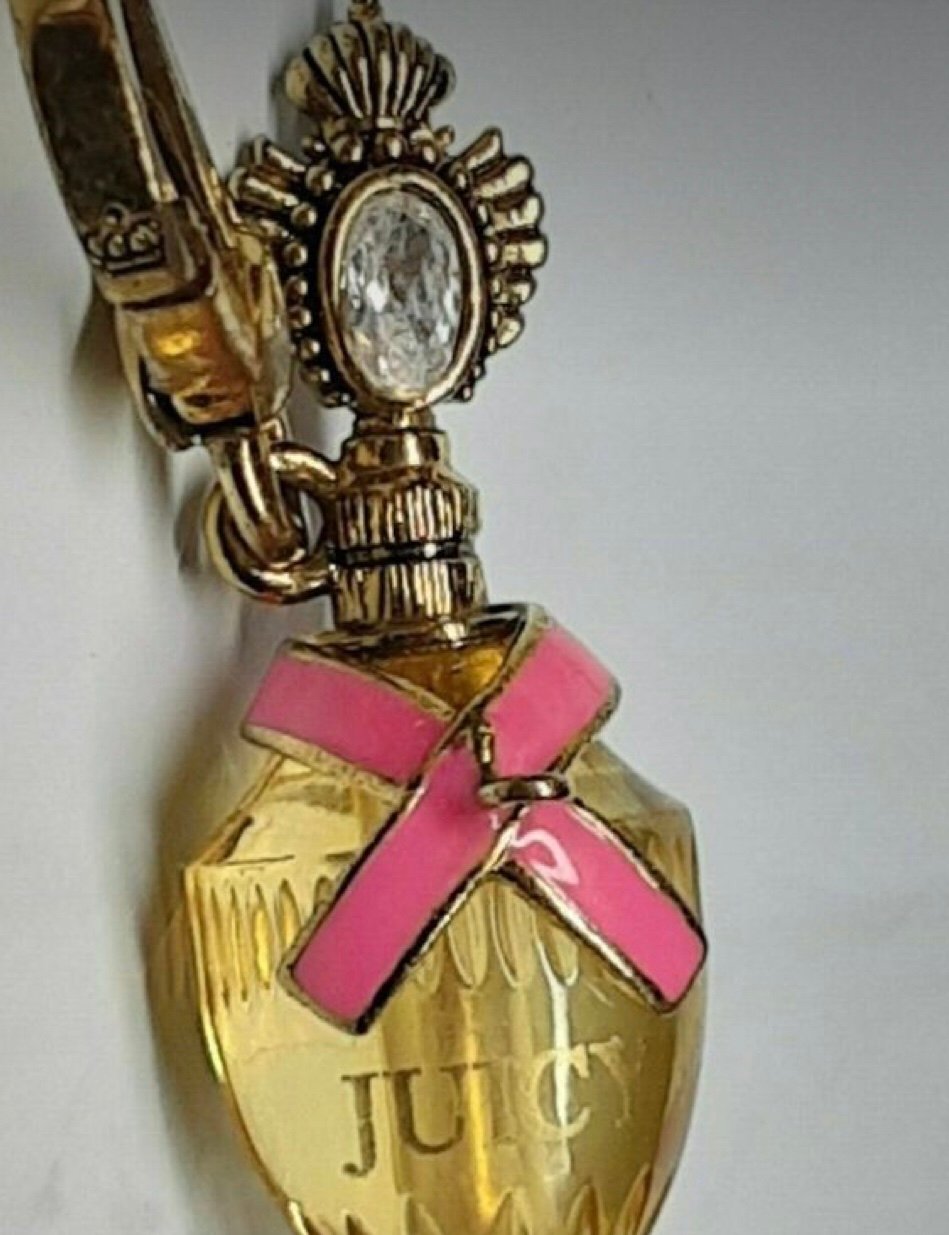 Juicy couture charm c-Perfume bottle charm