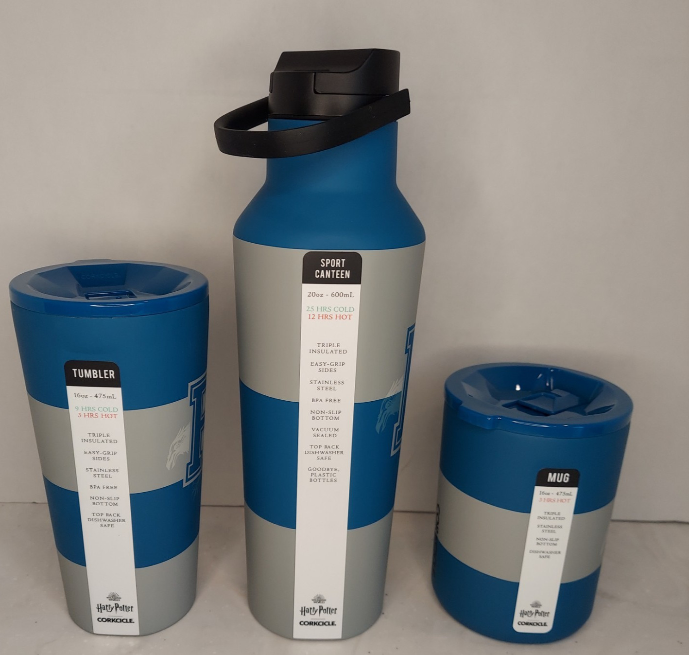 Corkcicle HARRY POTTER Ravenclaw Set New Tumbler Mug Canteen