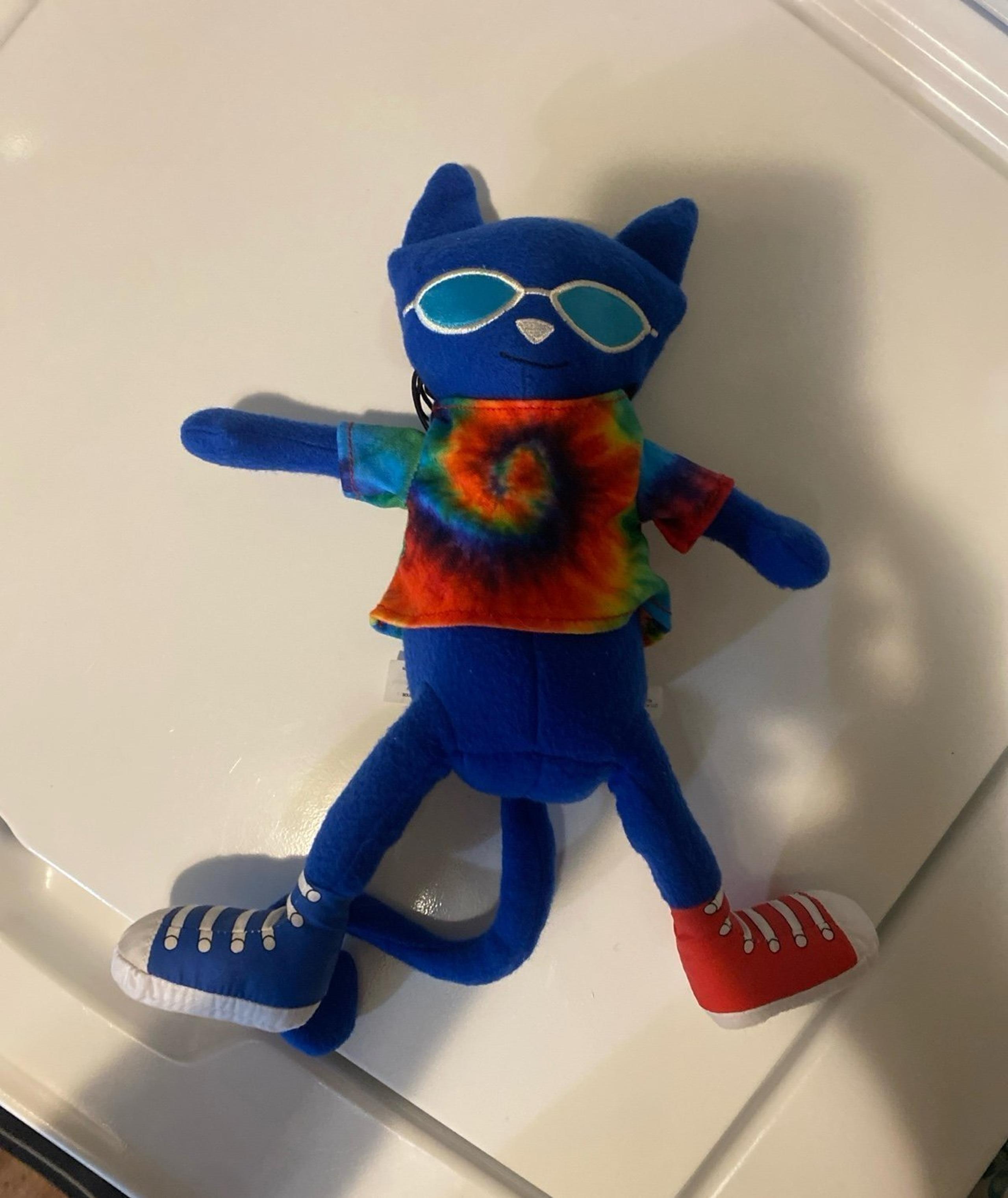 Pete the cat gets groovy plush tie dye shirt, 2010 Merry Maker