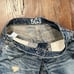 Edwin 503 Blue Trip Ripped Raw Hem Men’s Jean Shorts