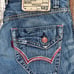 Edwin 503 Blue Trip Ripped Raw Hem Men’s Jean Shorts
