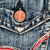 Edwin 503 Blue Trip Ripped Raw Hem Men’s Jean Shorts