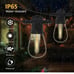 50Ft LED Outdoor String Lights, Shatterproof IP65 S14 (Maximum 918Ft) Outdoor