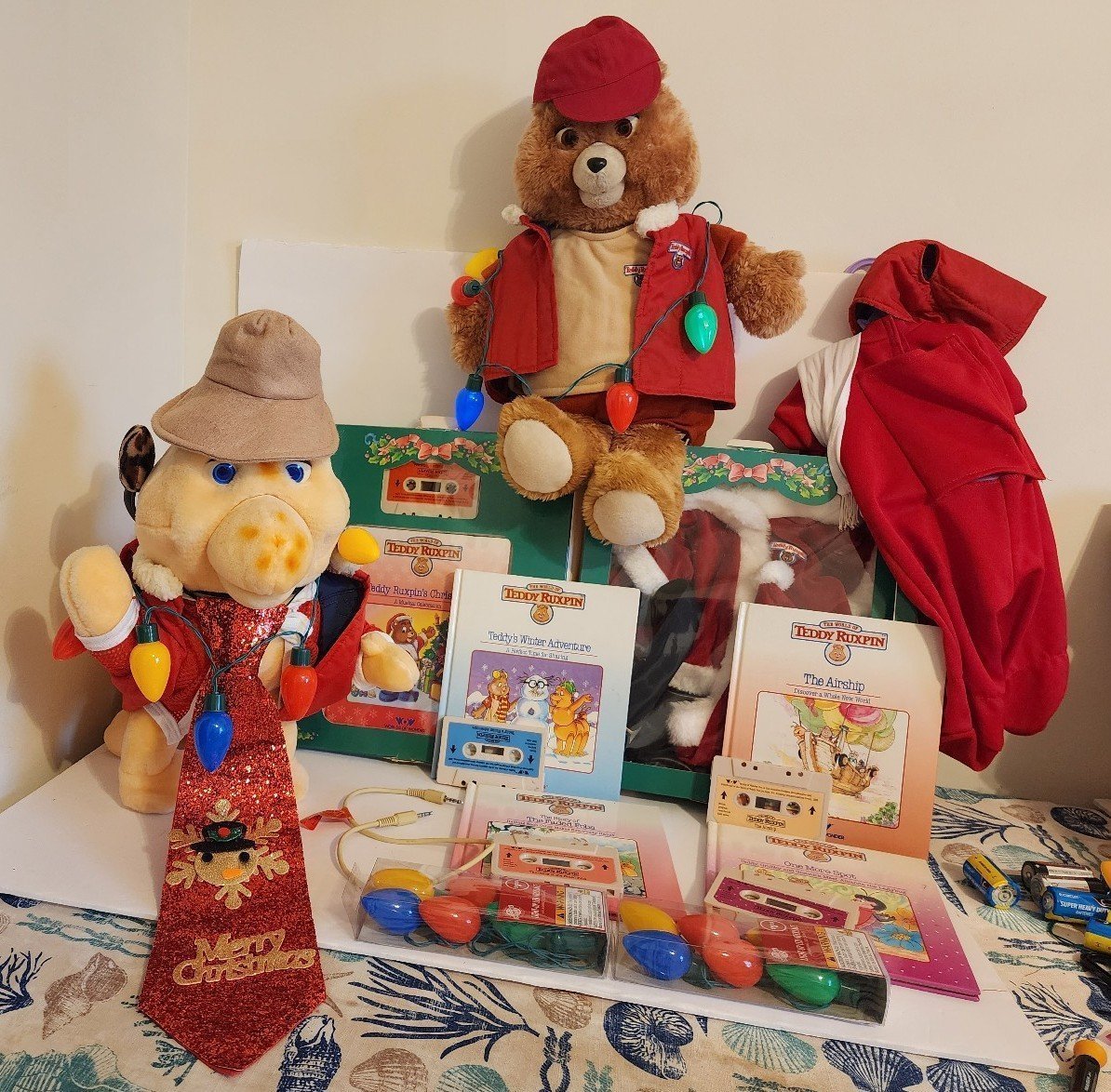 Best Friends Teddy Ruxpin/ Grubby W Cord & Accessories VIDEO Full Animation
