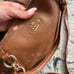 Women's Coach Tan Pebble Leather Duo Crossbody Hand bag