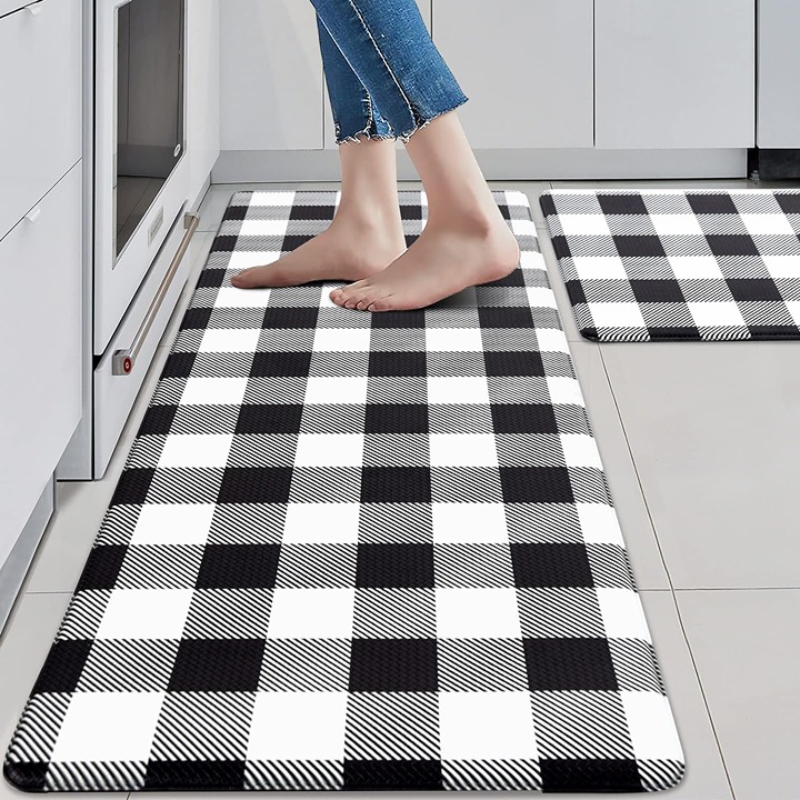 2 PCS Anti Fatigue Rugs Non Skid Waterproof Floor Mat