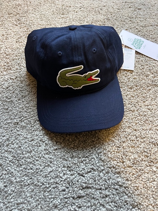 NWT Lacoste dad hat (NAVY)